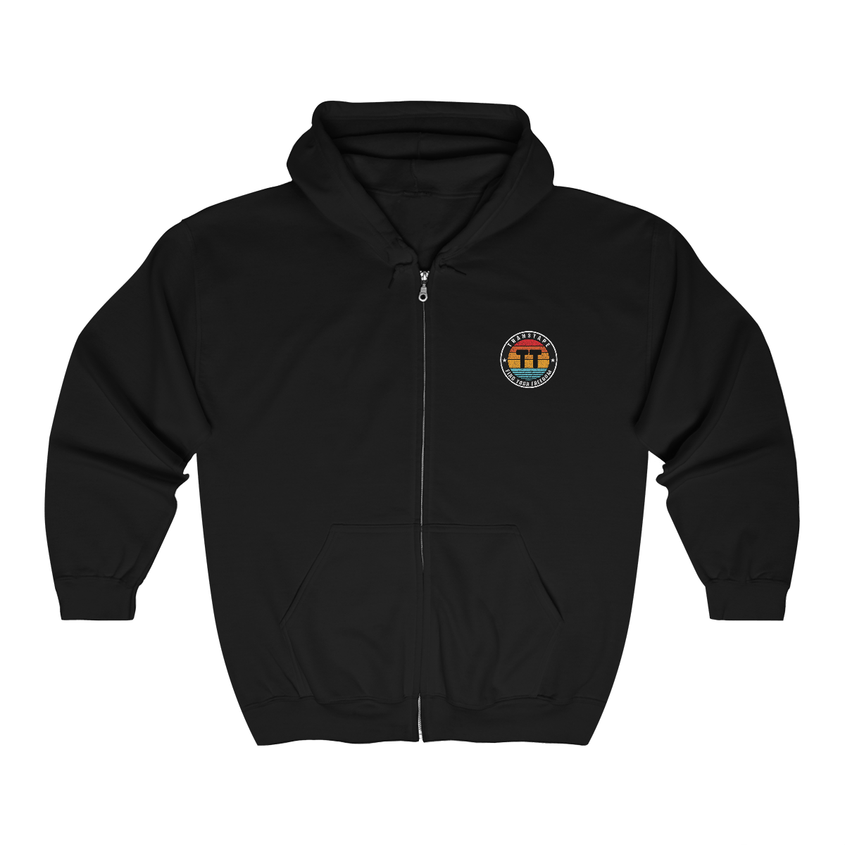 TransTape Find Your Freedom Zip Hooded Logo Sweatshirt